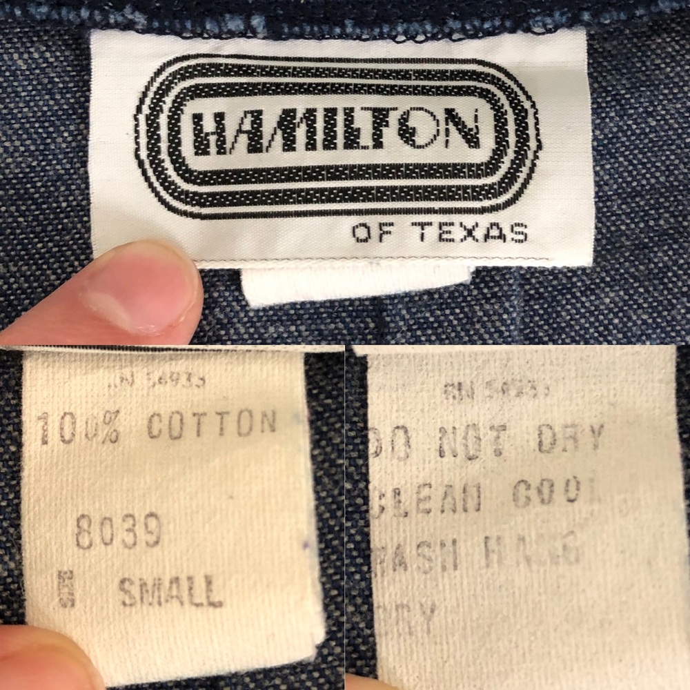 EUC Vintage Hamilton of Texas western style painted denim wrap skirt - Small - Picture 9 of 9